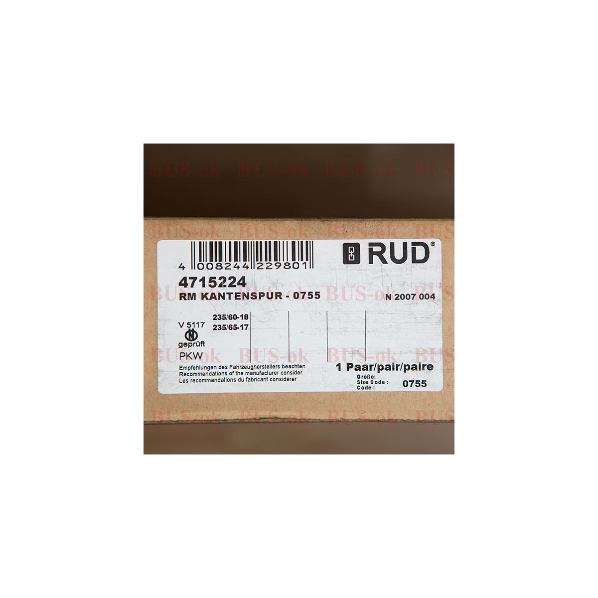 Genuine VW Touareg Porsche Cayenne RUD Snow Chains NEW OENr. 471522