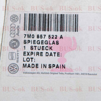 Original VW Sharan Seat Alhambra Spiegelglas beheizbar NEU/O