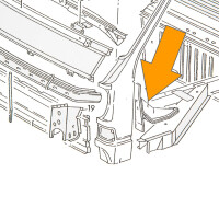 T25 Outrigger support for the front, right, orig. VW, OEM pa