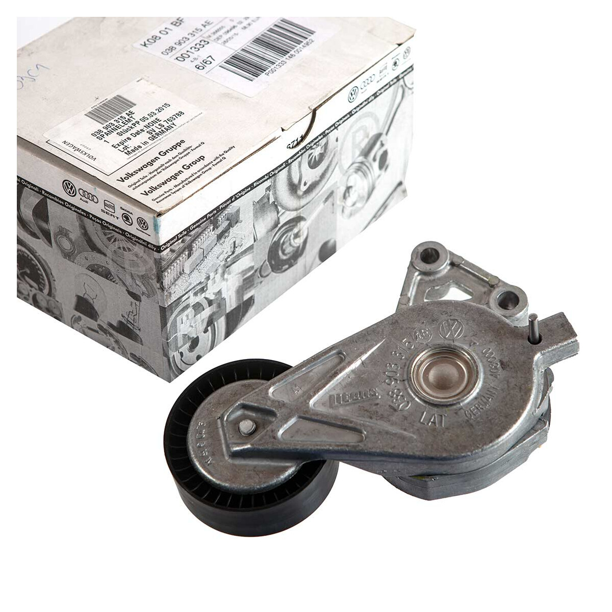 T5 Accessory Belt Tensioner Genuine VW Part OENr. 038903315AE, 67,50