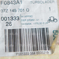 Genuine VW Tourag Turbocharger NEW OE-Nr. 07Z145701Q 7