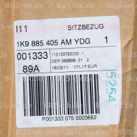 Genuine Volkswagen Jetta Seat Cover OE-Nr. 1K9885405AM 2