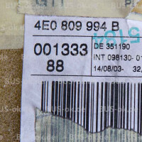 Original Audi Verbindungsblech Radkasten NEU Vergl. 4E080999