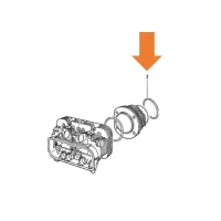 T2 T3 Dichtring Zylinderfuß Typ4 CU / CV  Verglnr. 021