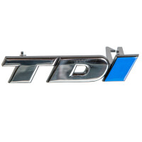 T4 TDI embleem voorzijde chroom/blauw orig. VW, 7.95 - 2003 
