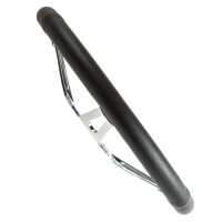 T1 T2 Lederlenkrad schwarz, 380mm, 9 Loch Befestigung Alu po