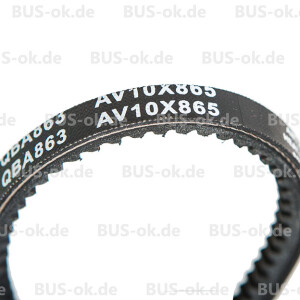 T4 V-Belt AV 10x865, OEM partnr. 027903137A