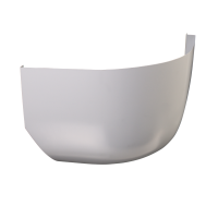 T1 Reparaturblech Ecke Links 25cm Hoch Top 3.55 - 7.67 Vergl