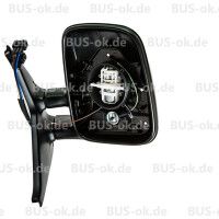 T4 exterior mirror housing, black,electric/heated offside (r