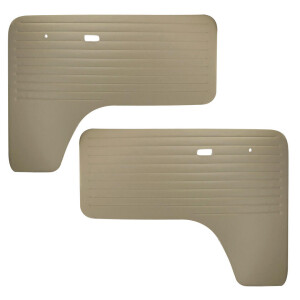 Type2 early bay door trim Top Quality Smooth beige pair