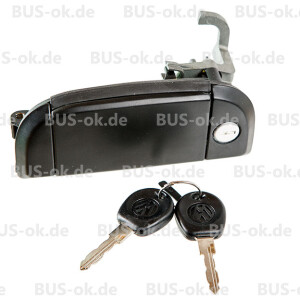 T4 cab door handle left, orig. VW OEM partnr. 701837205
