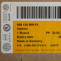 Genuine VW Porsche Audi Injector NEW OE-Nr. 059-130-855FX 5