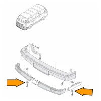 T3 Scheibe für Montage Frontspoiler Verglnr. N01166615 