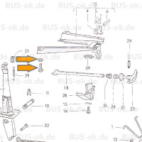 T2 schroevenset handremsteun N90529301 N0121061 2