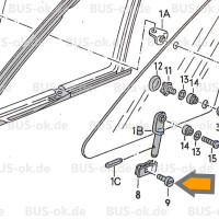 T3 Schrauben für Drehfensterbremse für das Ausstel