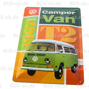 Metal sign bay Camper Van (medium)