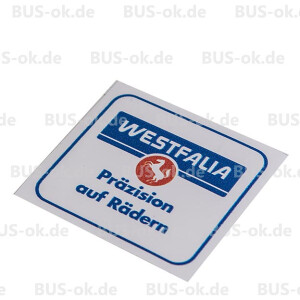 Westfalia Sticker "Präzision auf Rädern"