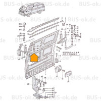 T3 dopje schuifdeurvoering boven wit NOS 211707192 90D 4