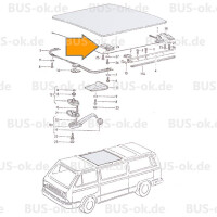 T3 schuifdakvoering vooraan orig.VW L/R 253877481 3