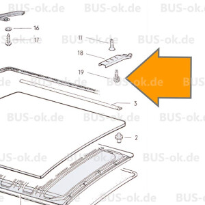 T2 schroef achterste schuifdakvoering N901351 N0141324