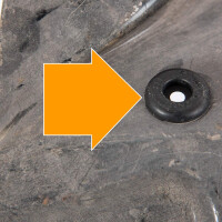 Type2 split bay grommet 12,5x2 fuel line, orig. VW, OEM part