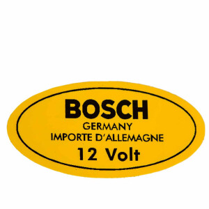 T1, T2 T3 sticker Bosch geel 12V