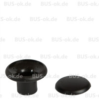 T3 Mantelhaken schwarz, orig. VW, NOS Verglnr. 255857629 01C