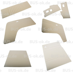 Type2 early Bay crew cab complete door card set, beige