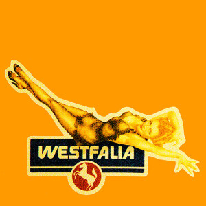Sticker Westfalia Pin-up-Girl Vintage