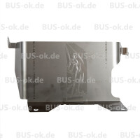 T3 Abdeckung Stößelschutzrohre links, Edelstahl, 