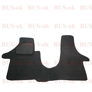 T5 Carpet for driver cabin, black, without central aisle