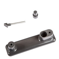 Type2 bay window Westfalia door handle with pressure rod gre