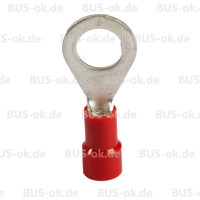 crimp-type cable socket, red for cable 0,5 - 1,0qmm M6 2