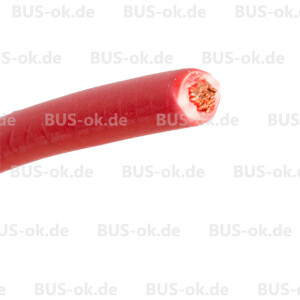 Car wire 2,5 qmm red sold per Meter