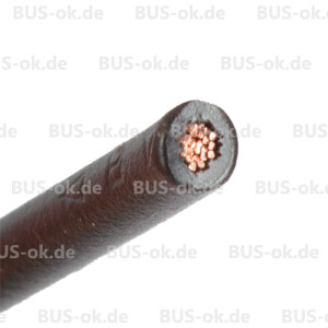 Car wire 1,5 qmm black sold per Meter