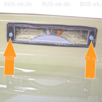 Type2 split bay screwset for numberplate lens OEM partnr. N 