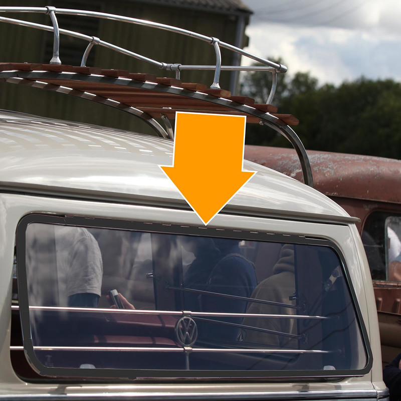 VW Splitscreen Safari Window catches latches Bus camper westfalia Chrome  2Pairs