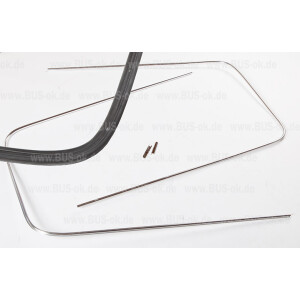 T2 bay WINDOW ALUMINUM TRIM, rear windshield OEM partnr....