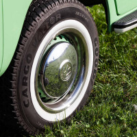 T1 T2 T3 Whitewalls voor 14" velgen incl. RVS Velgsierr