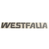 T2 und  T3 Schriftzug Westfalia Aufkleber in silber, gro&szl