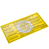 T3 Aufkleber VAG Kennschild Radschrauben-Verwendungsvorschri