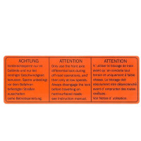 T3 Syncro Warnschild Vorderachssperre Ve gallery
