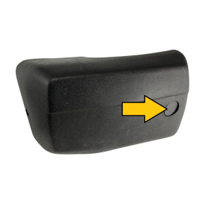 Type25 cover cap for bumper corner black 251-807-127