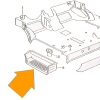 T4 instapbak links, Sahara, orig. VW, 705863735A 9UW 5
