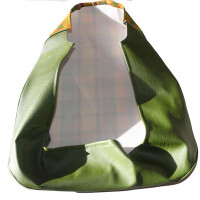 Type2 late bay Westfalia seat cover for fixed seat Yellow-Gr