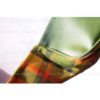 Type2 late bay Westfalia seat cover for fixed seat Yellow-Gr