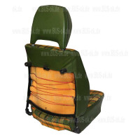 Type2 late bay Westfalia seat cover for fixed seat Yellow-Gr