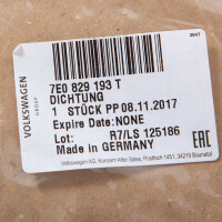 T6 twin door seal, 2015 and on, orig. VW, OEM partnr. 7E0829