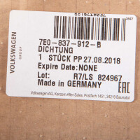 T5 T6 cab door seal, inner right, orig. VW, OEM partnr. 7E08