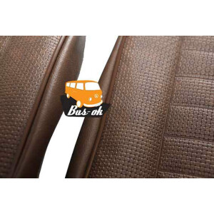 Type2 bay seat cover set black vinyl 08/67-07/76 both...